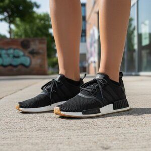 Adidas Originals NMD_R1 B42200 Core Black- Gum Men’s Running Shoes SIZE 11
